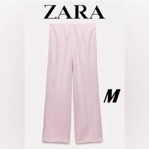 Zara - Women's Trouser with Side Zipper - Light Pink. Size: M. NWT. (1642)